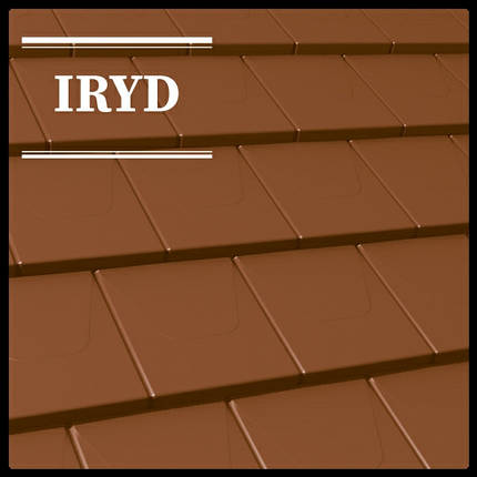 IRYD — Модульна плоска черепиця (Purmat) RAL 8004, фото 1