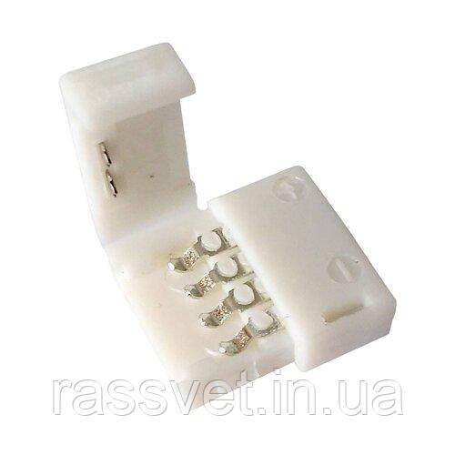 Конектор для свiтлодiодних стрiчок OEM SC-03-SS-10-4 10mm RGB joint (затискач-затискач)
