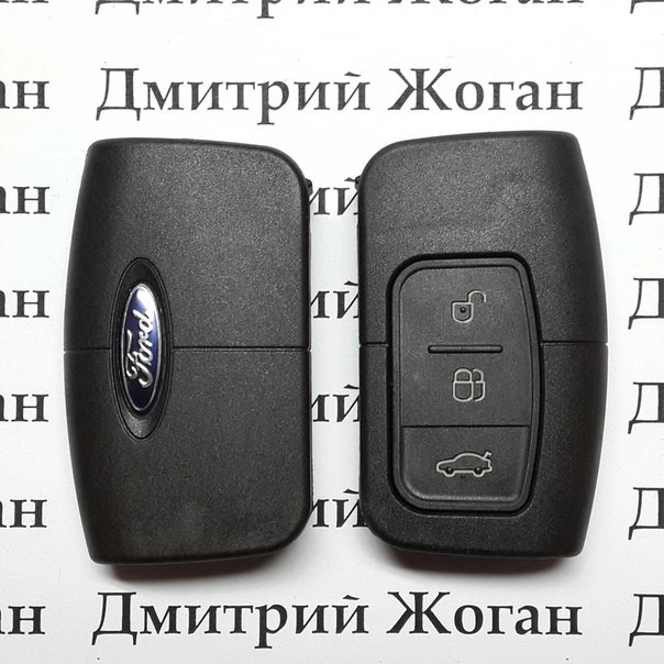 Корпус смарт ключа для Ford (Форд),3 кнопки с лезвием - фото 1 - id-p206041585