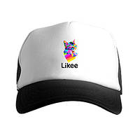 Кепка з логотипом Likee кіт (Лік кіт). Модна якісна бейсболка.