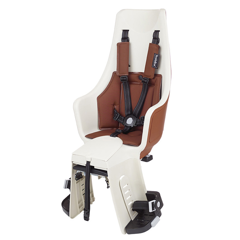Дитяче велокрісло Bobike Exclusive maxi Plus Carrier LED/Cinnamon brown
