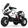 Дитячий електро мотоцикл триколісний на акумуляторі Bambi Racer M 4216 для дітей 3-8 років білий, фото 7