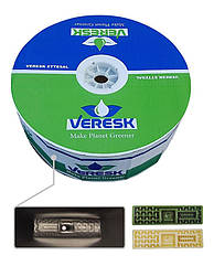 Крапельна стрічка "Veresk" жорсткий емітер 7 mil 20 см (1000 м) 1,3 л