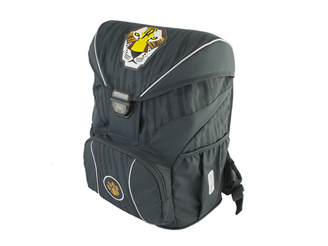 Ранець каркасний "Tiger" 1осн. від.,3карм.,сірий №11131B(4)