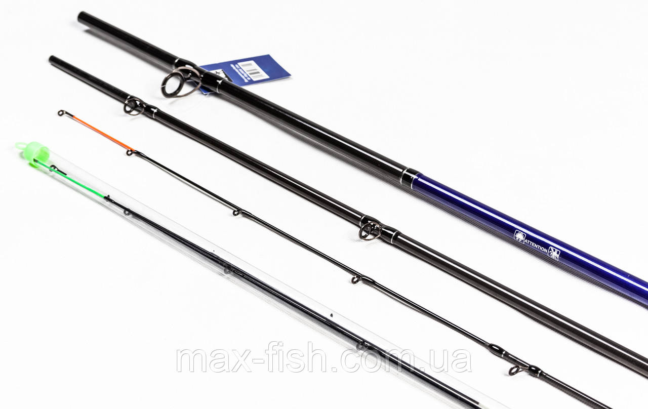 Фідерне вудилище Solaris Supreme Carp Feeder 300см тест 60-150г + 3 вершинки, фото 1