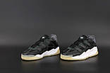 Чоловічі кросівки Adidas Niteball Black White, чорно-білі кросівки адідас найтбол, фото 3