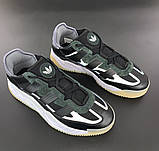 Чоловічі кросівки Adidas Niteball Black White, чорно-білі кросівки адідас найтбол, фото 7