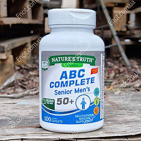 Вітаміни для чоловіків 50+ nature's Truth ABC Complete Senior men's 50+ 100 таблеток