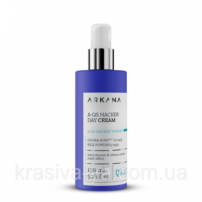 A-QS Hacker Day Cream - Матуючий денний крем для обличчя, 150 мл