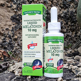 Рідкий мелатонін Nature's Truth Liquid Melatonin 10 мг 59 мл