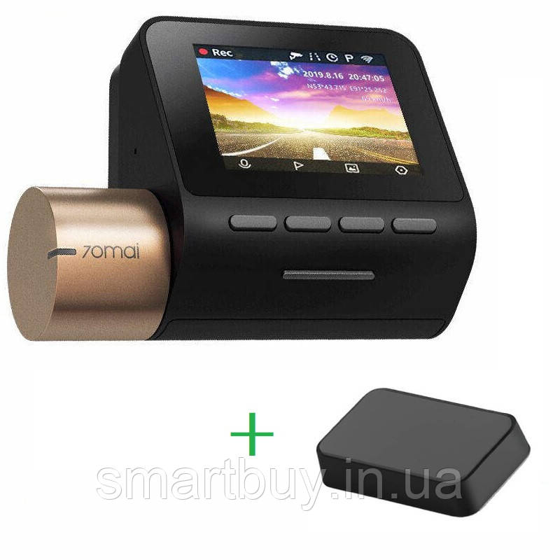 Відеореєстратор Xiaomi 70mai Dash Cam Lite російськомовний (гарантія 12 місяців) + GPS модуль