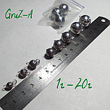 16г Вантаж вухатий розбірний (Розбірна чебурашка для риболовлі) вантаж вухань від GruZ-A, фото 2