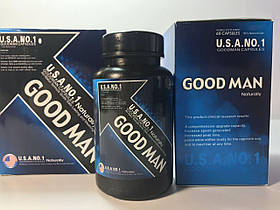 Натуральний препарат для чоловіків Goodman 60шт (Препарат Good Man) Засіб для потенції