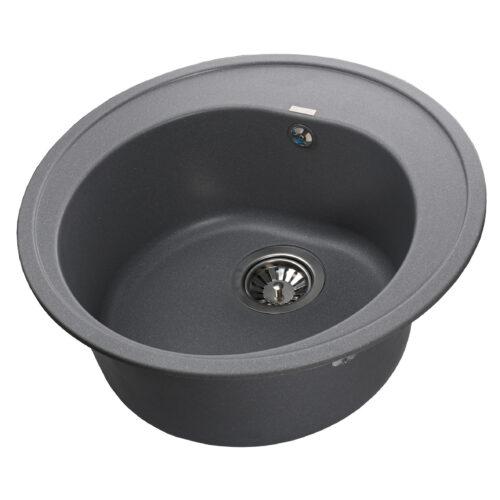 Гранітна мийка для кухні Globus Lux MARTIN сірий металік 510, фото 1