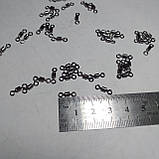 Вертлюг повідця для риболовлі гладкий №7 рибальський Вертлюг, фото 5