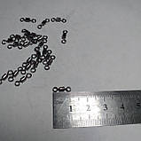 Вертлюг повідця для риболовлі гладкий №7 рибальський Вертлюг, фото 2