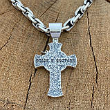 Срібний ланцюжок Харківський Біт із Хрестом, фото 2