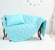 Ковдра з подушкою 155x215 полуторна Eco-Soft White1693, Crem1695, Blue1694 Eco Light демісезонне