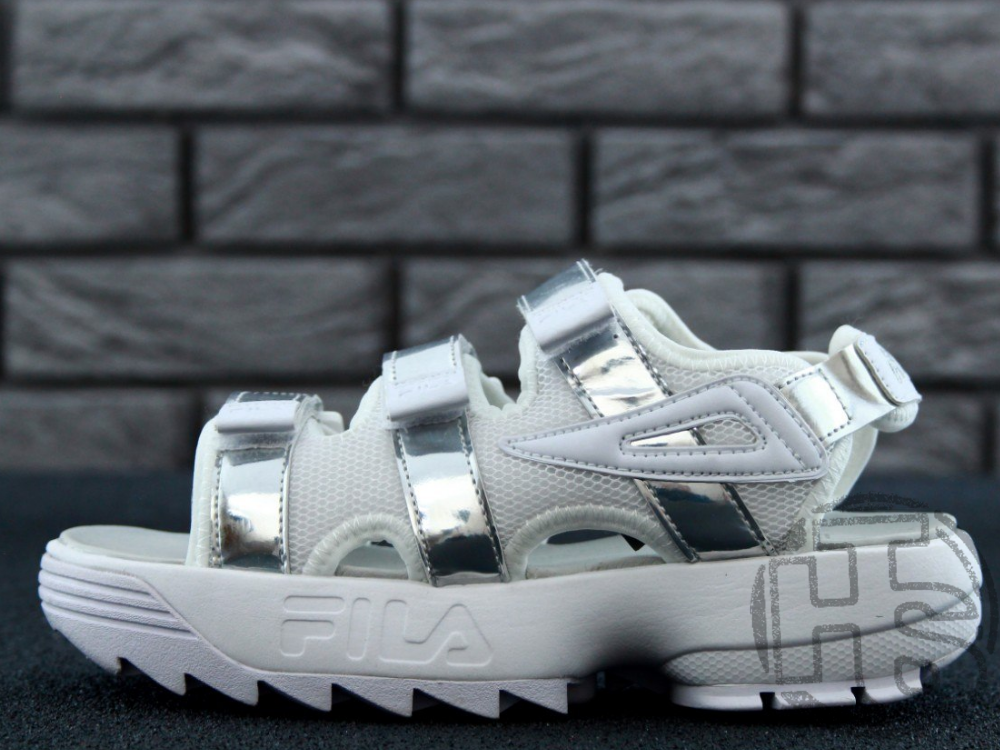 Жіночі сандалії Fila Disruptor 2 Sandal Summer Shoes Silver FS1HTZ3093W