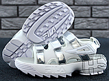 Жіночі сандалії Fila Disruptor 2 Sandal Summer Shoes Silver FS1HTZ3093W, фото 7