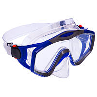 Снорклинг маска для плавания Zelart M153-SIL, Синий: Gsport
