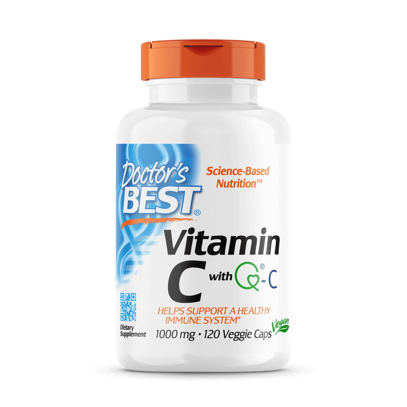 Вітаміни та мінерали Doctor's Best Vitamin C 1000 mg, 120 вегакапсул