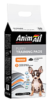 Пелюшки AnimAll Puppy Training Pads для собак і цуценят з активованим вугіллям,60х60 см, 50 штук