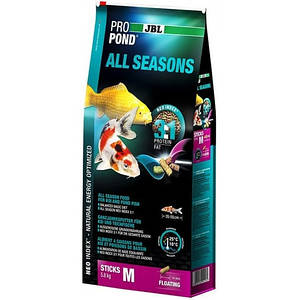 Корм для ставкових риб JBL ProPond All Seasons, М 32л/5800 гр (основне живлення для золотих риб, коропів коі)