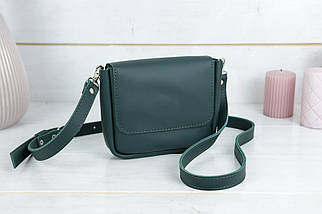 Жіноча шкіряна сумка Макарун, натуральна шкіра Grand, колір Зелений, фото 3