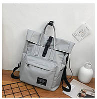 Універсальний стильний молодіжний місткий рюкзак-сумка з відділом для ноутбука Urban з USB , 6 кольорів сірий