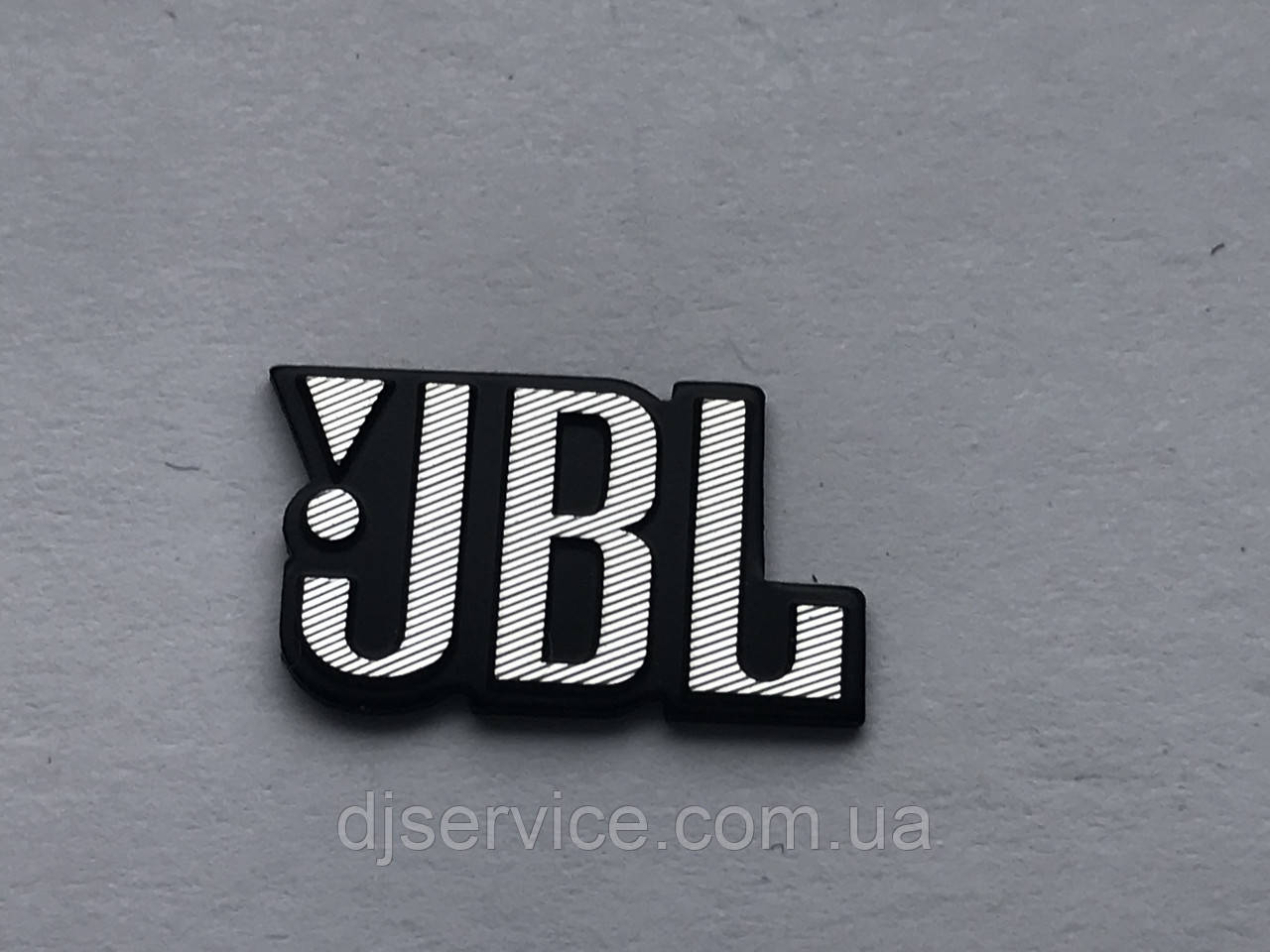 Шильдик, наклейка, логотип JBL 16x9mm 1 шт. на сітку колонки