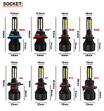 4 дiода LED лампа H11 (Н9 Н8 H16) ближній світло, дальне світло. ПРОТИВОТУМАНКИ, 1шт, фото 6