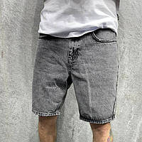 Стильні чоловічі джинсові шорти короткі вільні сірі | Виробництво Туреччина