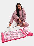 Масажний акупунктурний килимок із подушкою  ⁇  Масажер для спини та ніг OSPORT  ⁇  Аплікатор Кузнєцова, фото 2