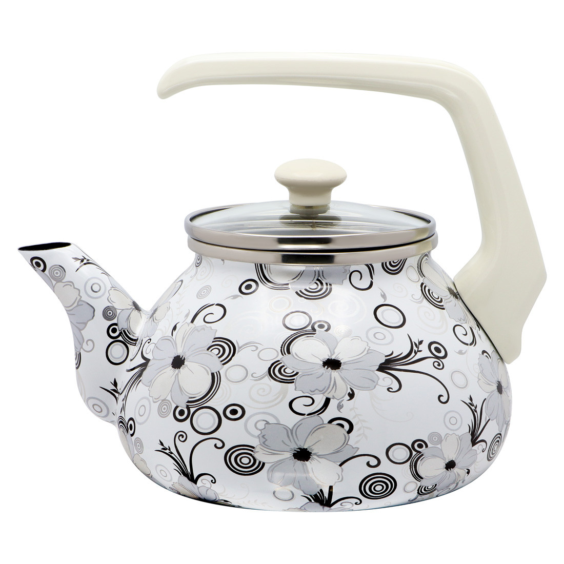 Чайник емальований 2,2 л "Мереживо" 1279, фото 1