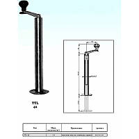 Опорная стойка телескопическая 250 кг, 405/620 мм Knott-AUTOFLEX TTL-42