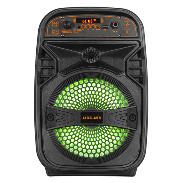 Акустична акумуляторна колонка (USB/FM/BT/LED) Ailiang LiGE-A68, фото 1