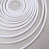 Кільце Основа для Макрамі та Ловця Снів Пластик БІЛА 7.3 см, фото 2