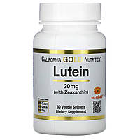 CGN, Lutein + Zeaxanthin (60 капс.), лютеин + зеаксантин для зрения