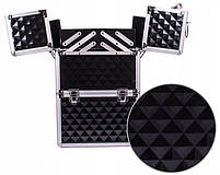 Чемодан кейс для косметики майстра манікюру SUNONE XL Чорний, фото 2