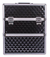 Чемодан кейс для косметики майстра манікюру SUNONE XL Чорний, фото 7