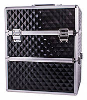 Чемодан кейс для косметики майстра манікюру SUNONE XL Чорний, фото 8