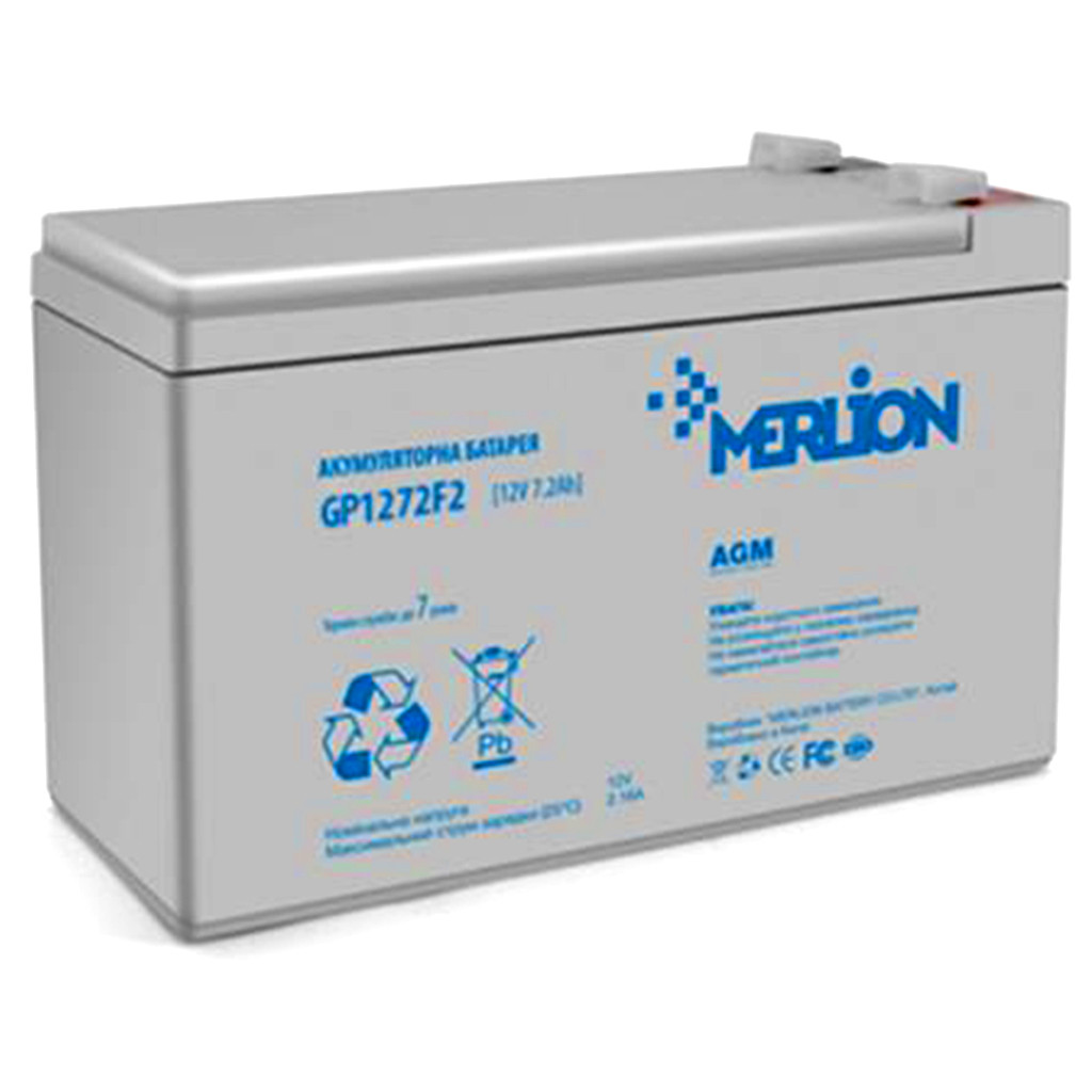 Акумуляторна батарея Merlion 12V 7.2AH AGM для дитячого електротранспорту, фото 1
