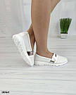 Перфоровані білі шкіряні мокасини 37 р-р, фото 3