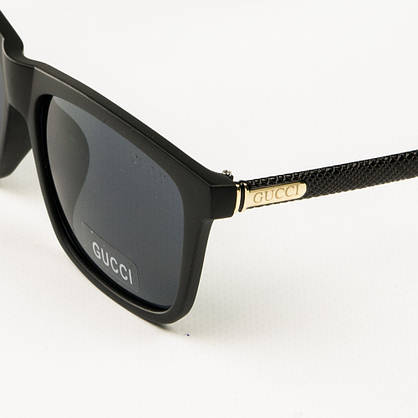 Брендові сонцезахисні окуляри Gucci (репліка) - Чорні - 2011, фото 3