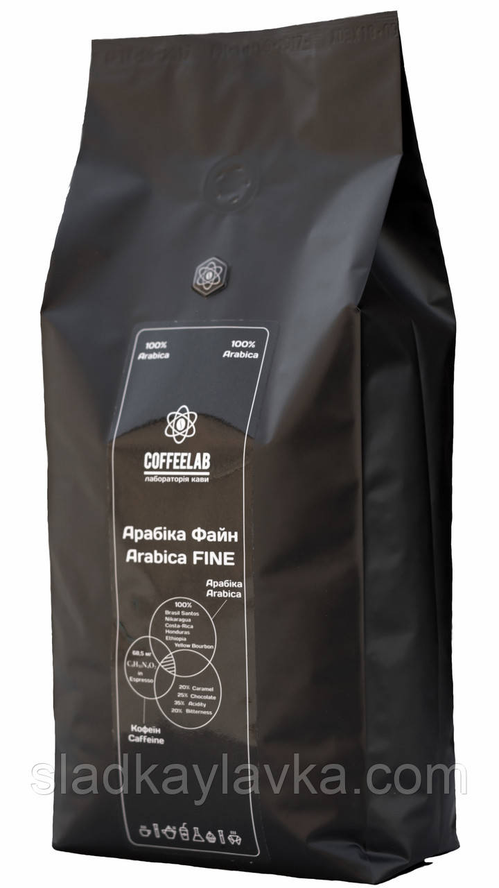 Кава зернова CoffeeLab Arabika Fine 100% 1 кг