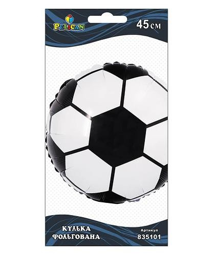 Кулька повітр. фольгована "Футбольний м'яч" 45см №835101/Pelican/(1), фото 1