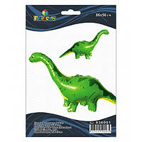 Кулька повітр. фольгована "Динозавр зелений" 119см №836001/Pelican/(1)(5)