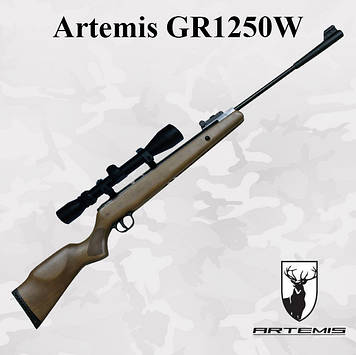 Пневматична гвинтівка Artemis GR1250W з Газовою пружиною і ОП 3-9x40 (Артеміс ЖР1250)