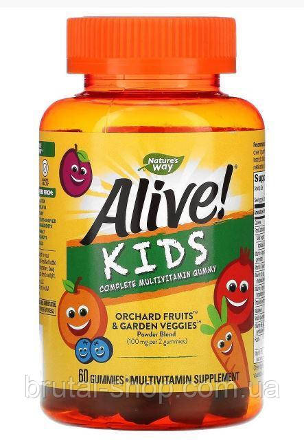 Nature's Way Alive! "Kids Complete Multivitamin Gummy" (60chewable tablets)